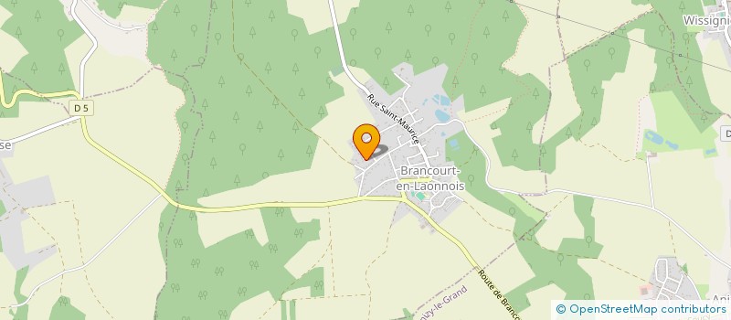 localisation de l'entreprise LE MOULINET  BRANCOURT-EN-LAONNOIS