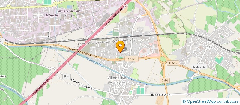 localisation de l'entreprise LE MOURE  VILLENEUVE-LES-BEZIERS