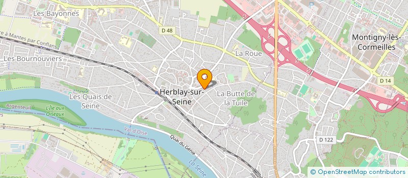 localisation de l'entreprise LE MOUSQUETAIRE  HERBLAY-SUR-SEINE