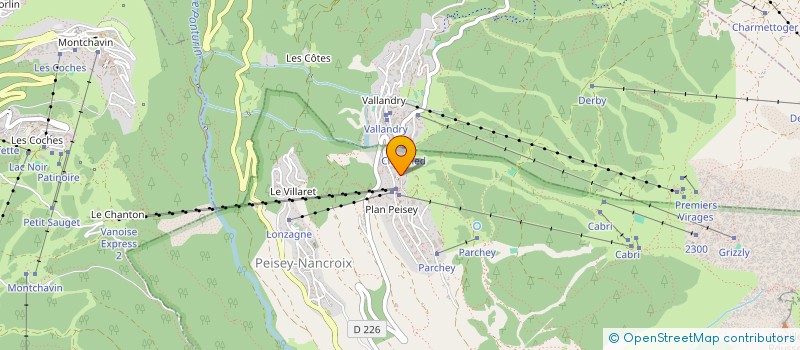 localisation de l'entreprise LE MOUSSEAU  PEISEY-NANCROIX
