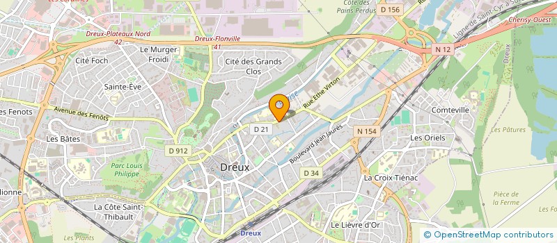 localisation de l'entreprise LE MOUSSELET à DREUX