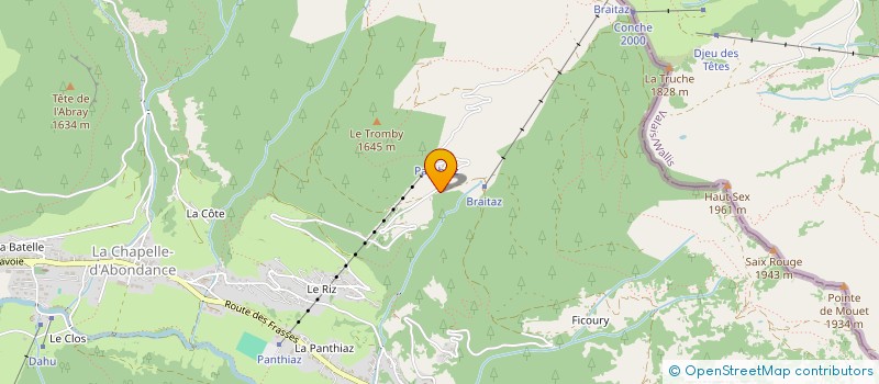 localisation de l'entreprise LE MOUSSERON à LA CHAPELLE-D'ABONDANCE