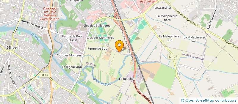 localisation de l'entreprise LE MOUSTIK à SAINT-JEAN-LE-BLANC