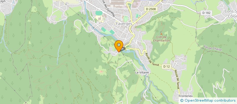 localisation de l'entreprise LE MOUTON A CINQ PATTES  FAVERGES-SEYTHENEX