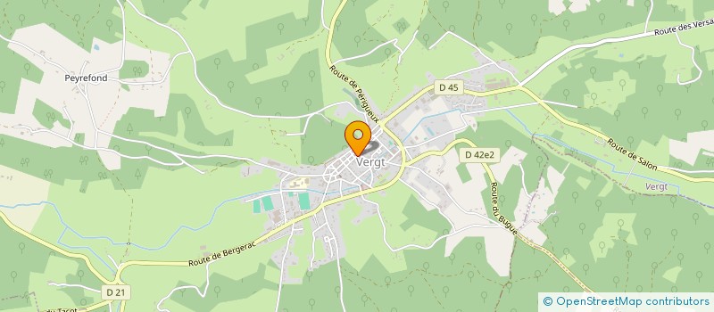 localisation de l'entreprise LE MOUTON NOIR  VERGT