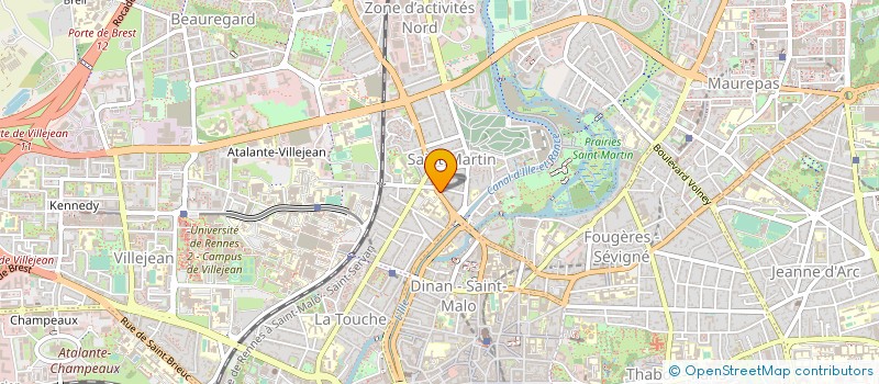 localisation de l'entreprise LE MOUTON VERT  RENNES