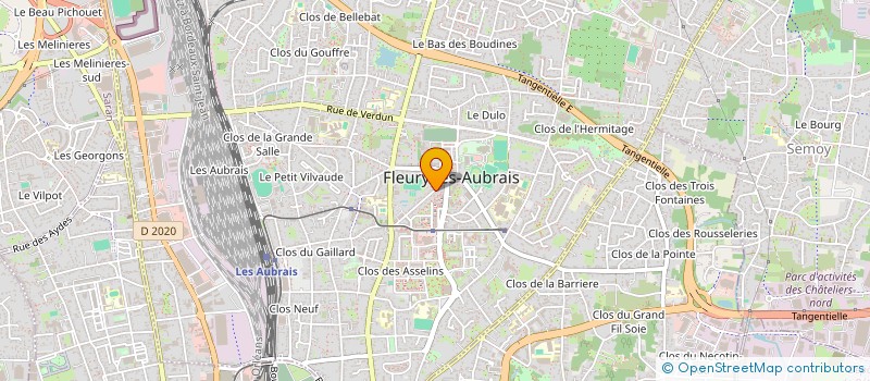 localisation de l'entreprise LE MOUVEMENT ASSOCIATIF CENTRE à FLEURY-LES-AUBRAIS