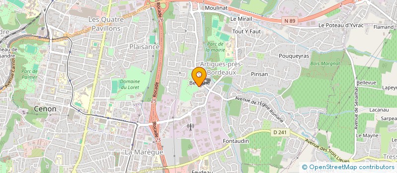 localisation de l'entreprise LE MOUVEMENT ASSOCIATIF NOUVELLE-AQUITAINE  TALENCE