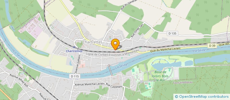 localisation de l'entreprise LE MOUVEMENT DES FEUILLES  CHARTRETTES