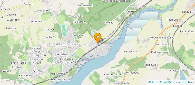 localisation de l'entreprise LE MOY  LA FOREST-LANDERNEAU