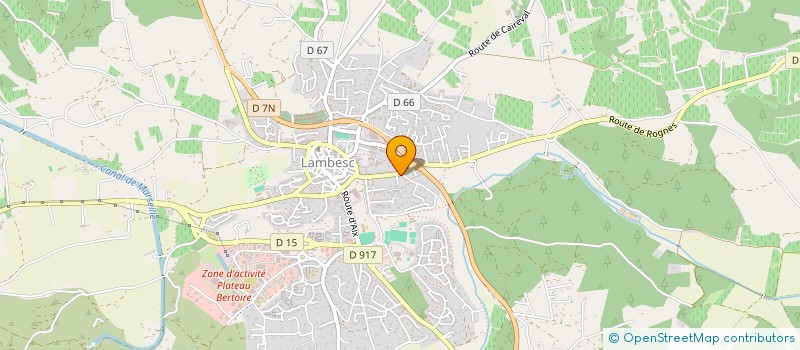 localisation de l'entreprise LE MUGEL  LAMBESC