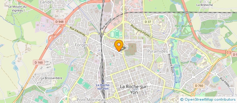localisation de l'entreprise LE MUGET à LA ROCHE-SUR-YON