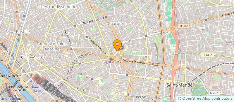 localisation de l'entreprise LE MUGUET  PARIS