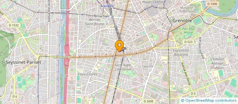 localisation de l'entreprise LE MUR 2 GRENOBLE  GRENOBLE