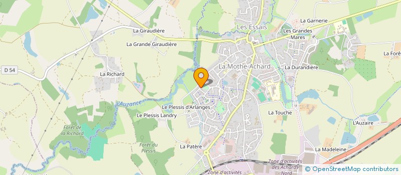 localisation de l'entreprise LE MUR à LES ACHARDS