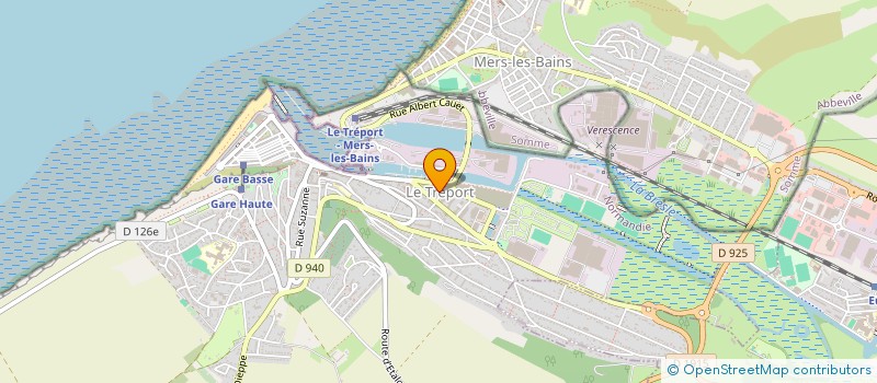 localisation de l'entreprise LE MUR DE LA MANCHE  LE TREPORT