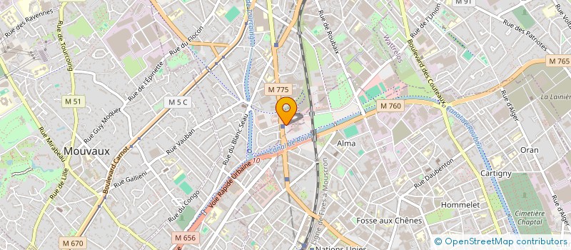 localisation de l'entreprise LE MUR PORTEUR à TOURCOING