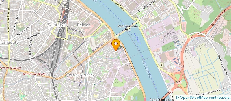 localisation de l'entreprise LE MURIER à BEGLES