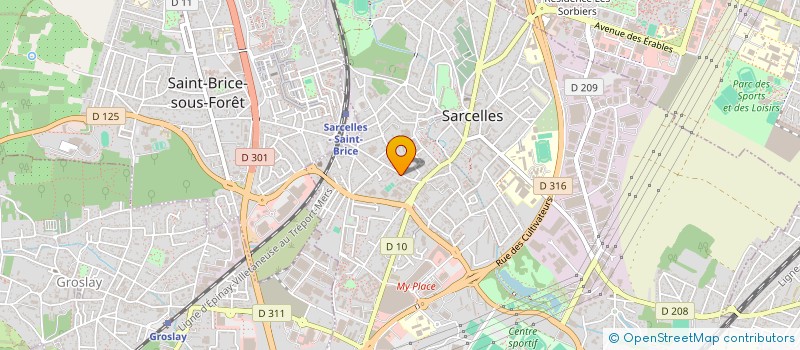 localisation de l'entreprise LE MURIER à SARCELLES