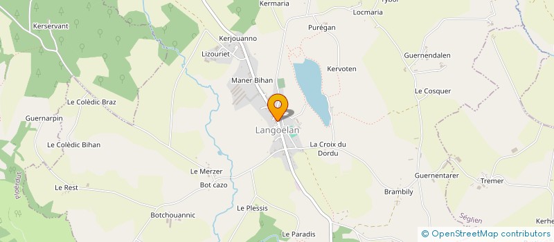 localisation de l'entreprise LE MUSEE  LANGOELAN