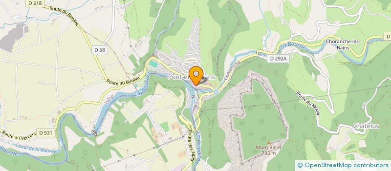 localisation de l'entreprise LE MUSEE DE L'EAU à PONT-EN-ROYANS
