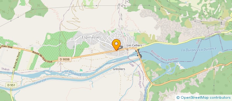 localisation de l'entreprise LE MUSEOSCOPE DU LAC  ROUSSET-SERRE-PONCON