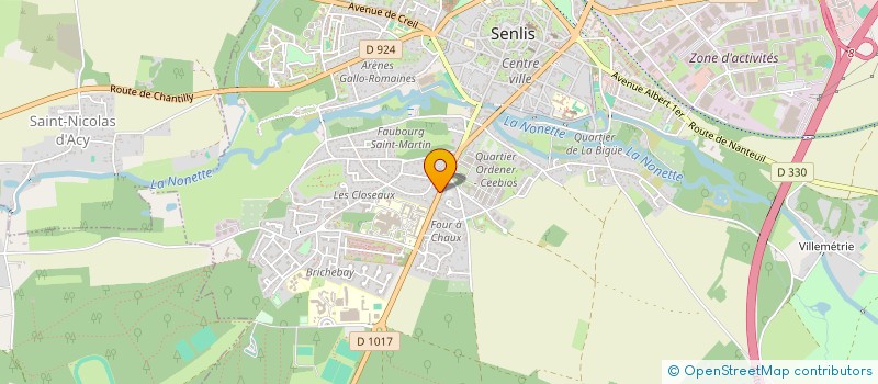 localisation de l'entreprise LE MUSIC HALL  SENLIS