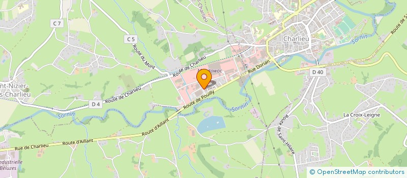 localisation de l'entreprise LE MUST 2  SAINT-NIZIER-SOUS-CHARLIEU