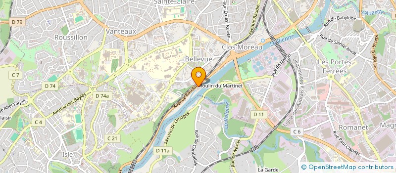 localisation de l'entreprise LE MUST à LIMOGES
