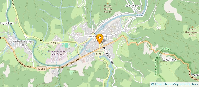 localisation de l'entreprise LE MUSTANG  SAINT GENIEZ D'OLT ET D'AUBRAC