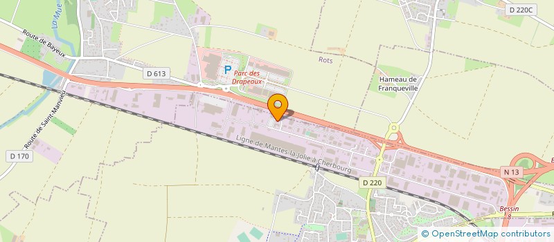 localisation de l'entreprise LE MUY  CARPIQUET