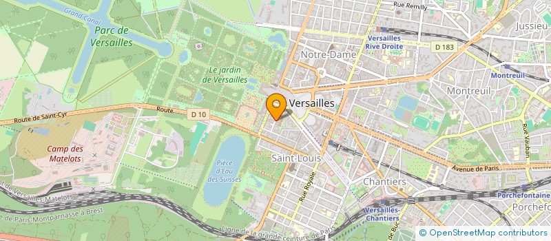 localisation de l'entreprise LE MYLORD LILOU à VERSAILLES