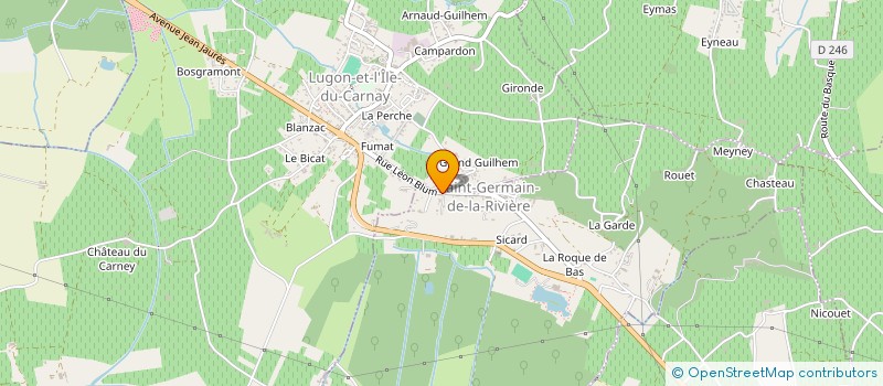 localisation de l'entreprise LE MYTHE  SAINT-GERMAIN-DE-LA-RIVIERE