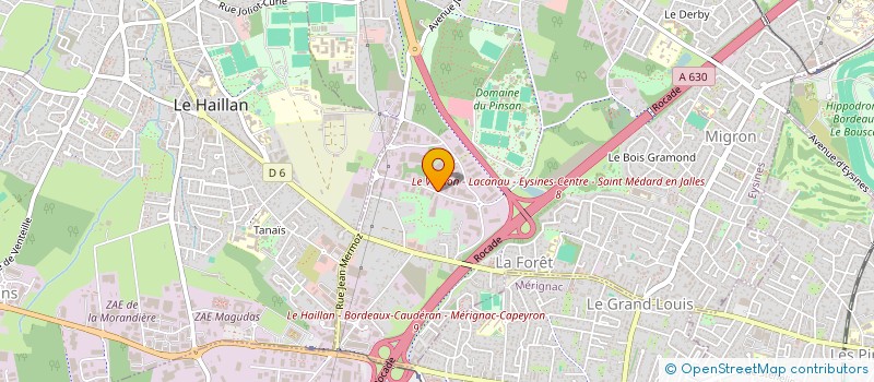 localisation de l'entreprise LE MYTHE à EYSINES