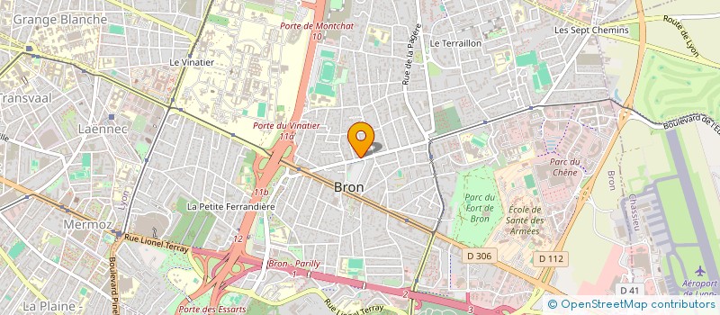 localisation de l'entreprise LE MYTHE DE LA TAVERNE PROD (LMDLT) à BRON