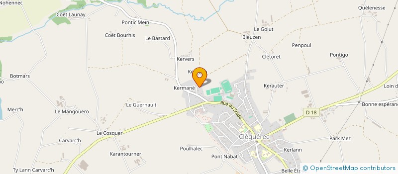 localisation de l'entreprise LE NAGARD à CLEGUEREC