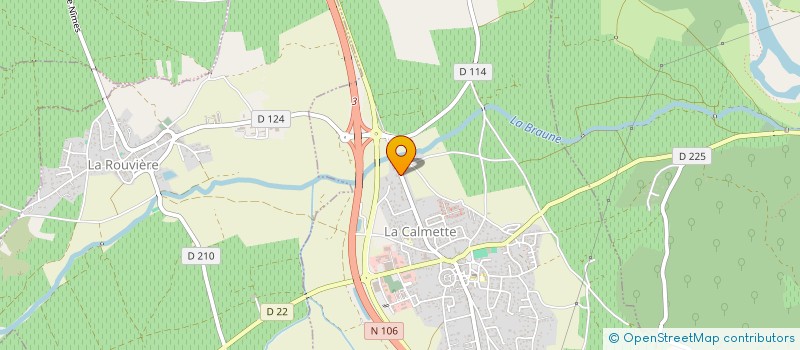 localisation de l'entreprise LE NAI EST  LA CALMETTE