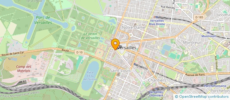 localisation de l'entreprise LE NAIN SOLEIL à VERSAILLES