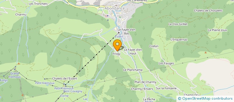 localisation de l'entreprise LE NANT FAVE  LA CHAPELLE-D'ABONDANCE
