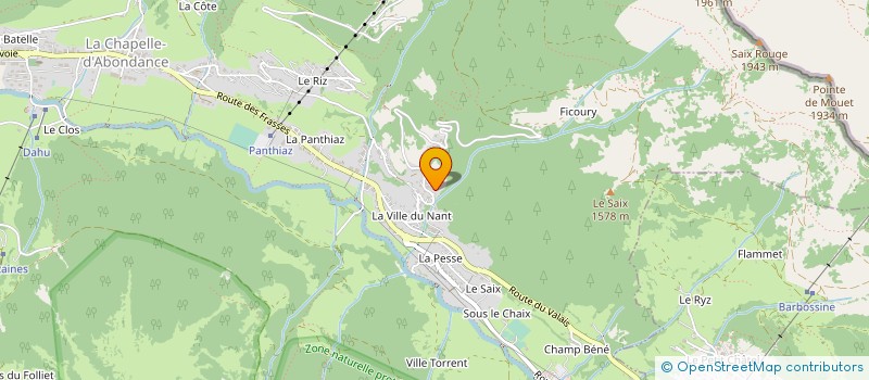 localisation de l'entreprise LE NANT FAVE à LA CHAPELLE-D'ABONDANCE