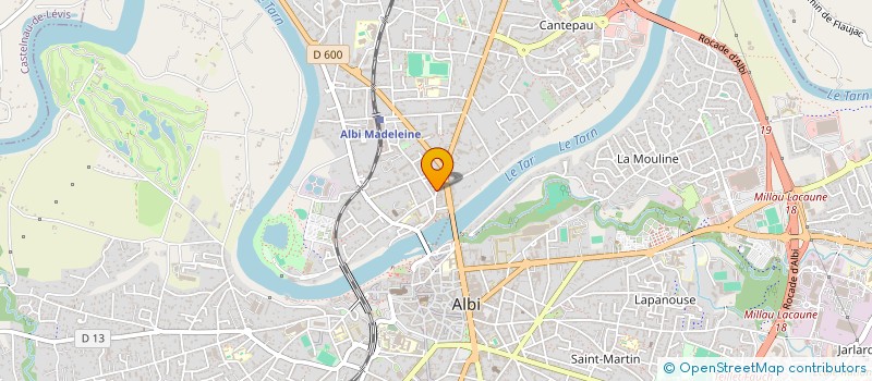 localisation de l'entreprise LE NAPOLI RESTAURANT PIZZERIA à ALBI