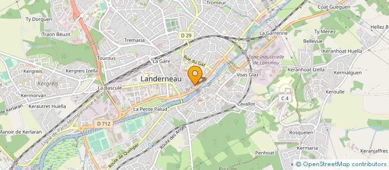 localisation de l'entreprise LE NARVAL à LANDERNEAU