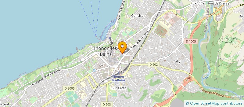 localisation de l'entreprise LE NATALYA à THONON-LES-BAINS