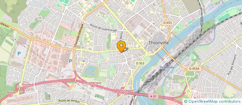 localisation de l'entreprise LE NATION à THIONVILLE