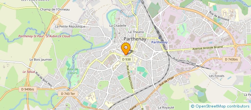 localisation de l'entreprise LE NATIONAL  PARTHENAY