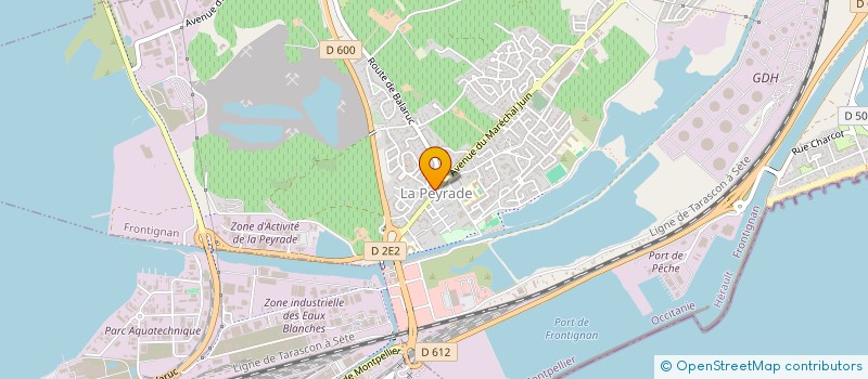 localisation de l'entreprise LE NATIONAL à FRONTIGNAN