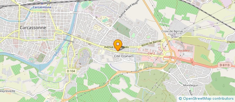localisation de l'entreprise LE NATIONAL à CARCASSONNE