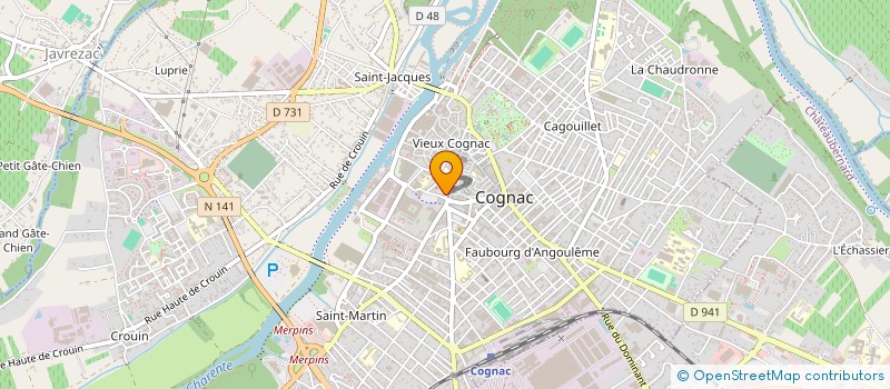 localisation de l'entreprise LE NAUTILE à COGNAC