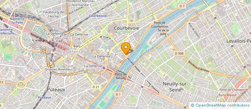 localisation de l'entreprise LE NAUTILUS à COURBEVOIE