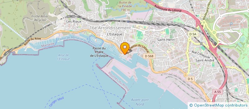 localisation de l'entreprise LE NAUTILUS à MARSEILLE 16